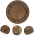TEHAUX Copper Console Table Surface Plate Chinese Zodiac Design Antique Copper Backplate for Tv Stand and Bathroom Unit