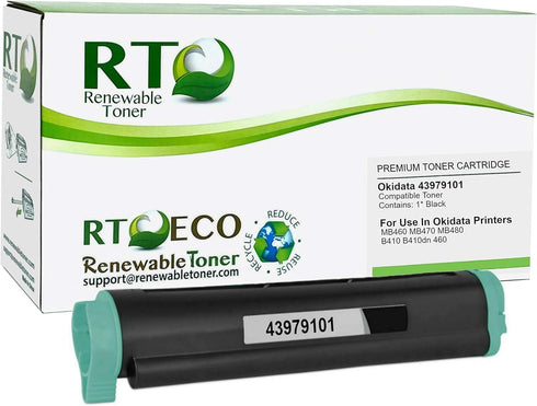 Renewable Toner Compatible Cartridge Replacement for Okidata 43979101 Oki Laser B410 MB460 MB470 MB480 MFP