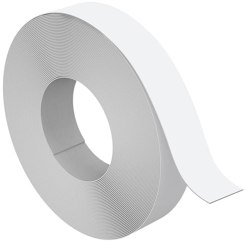 White Melamine Edge Banding 3/4 inch x 25ft Roll of Pre-glued Real Wood Tape for Cabinet Repair