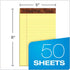 TOPS The Legal Pad Writing Pads, 5" x 8", Jr. Legal Rule, 50 Sheets, 3 Pack