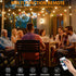 50FT G40 Dimmable 22 Bulbs, Smart Outdoor String Lights with APP Control, Patio String lights Outdoor with Shatterproof