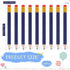 Zonon 24 Pieces Back to School Small Pencils Half Pencils Golf Pencils with Eraser Easy to Hold Graphite HB Pencils for Baby Shower Bridal Shower Wedding Golf School Office(Navy Blue) by Zonon