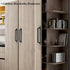 4 Pack Black Sliding Barn Door Handles, Push Pull Bar Handles for Wooden and Glass Doors, Heavy Duty Aluminum Steel