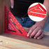 Kapro 446 High Definition Anodized Rafter Square, 7 Inch, Lightweight & Compact with Conversion Table and Protractor