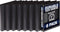 Samsill Durable 1 Inch Binder, Made in the USA, Round Ring Customizable Clear View Binder, Black, 8 Pack