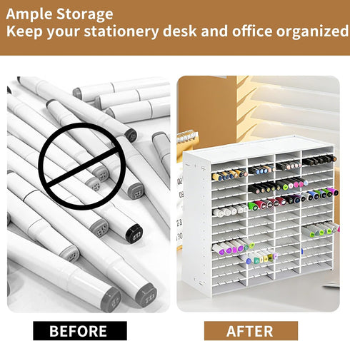 AOPOKOLGG 270 Marker Organizer, Slots Marker Holder Organizer Marker Storage with Divider Art Marker Rack for Pencils