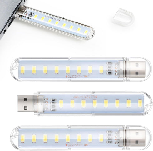 SEWACC 3 Pcs USB Night Lights Small Led Lamps Portable USB Powered