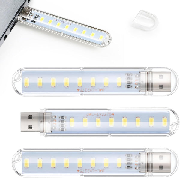 SEWACC 3 Pcs USB Night Lights Small Led Lamps Portable USB Powered