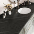 Matte Marble Black Contact Paper, 15.8''x78.8'', Peel and Stick Waterproof Wallpaper for Bathroom and Kitchen