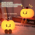 Adorable Rechargeable Pumpkin Night Light for Kids' Nursery - Soft Silicone Bedside Lamp
