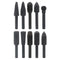 10pcs Rotary Rasp Set, 6.3mm(1/4 Inch) Shank, Woodworking Twist Drill Bits, Electrical Tools, Grinding Head