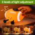 Dimmable 116 Bailey Baby Football Squishy Silicone Night Light, Touch Light Up Football for Kids & Toddlers, Soft Glow