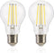 FLSNT Dusk to Dawn Outdoor Sensor A19 LED Light Bulb, 5000K Daylight, 7W (60W Equivalent), 2 Pack