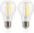 FLSNT Dusk to Dawn Outdoor Sensor A19 LED Light Bulb, 5000K Daylight, 7W (60W Equivalent), 2 Pack