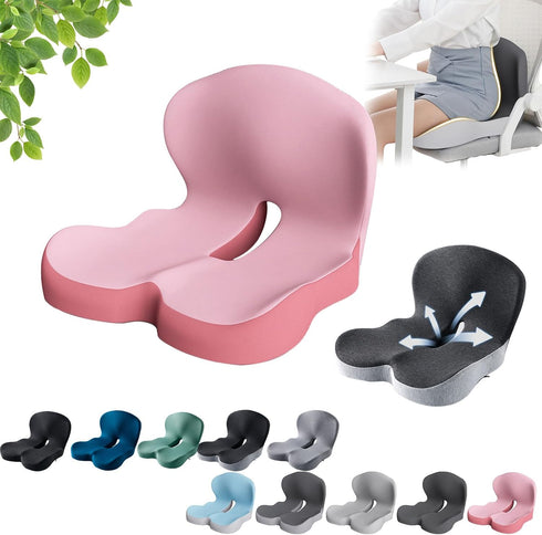 Generic Back and Seat Memory Foam L-Shaped Seat Cushion,Car Integrated Seat Cushions,Soothing Cushion, Ergonomic Design