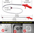 50 Inch Toilet Snake Drain Auger Cleaner Tool, Upgraded Grabber Unclogger Tool, Toilet Auger Clog Remover Tool