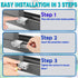 STERGDE (10 Sets), Sliding Window Locks Security Window Locks with Keys, Adjustable Aluminum Sliding Window Stops, Easy
