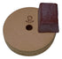 3" Leather Stropping and Polishing Wheel for Bench Grinders, 10mm Arbor, Buffing Compound Included (Jewelers Rouge)