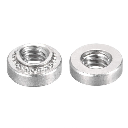 uxcell #8-32 x 0.14-Inch Stainless Steel Rivet Nut Round Head Self-Clinching Nuts, 100pcs