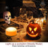CANDLE IDEA 6 PCS Halloween Pumpkin LED Lights with Remote Timer, Battery Operated Jack-O-Lantern Candles for Decor