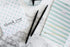 Black Gold Pens with Black Ink, Luxury Ballpoint Gold Pen Set of 6 in Glossy White Gift Box, Office Supplies for Men