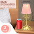 2 Pack 12 Inch Small Gold Bow Table Lamp for Girl's Bedroom Cute Coquette Bow Table Lamp with Fabric Shade Modern