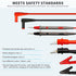 WG-011 III Test Lead Kit with Safety Alligator Clips Soft Silicone Electrician Test Leads CAT IV 1000V (Test Lead)
