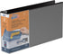 QuickFit Heavy Duty 8.5 x 14 Landscape Spreadsheet View Binder, 2 Inch Round Ring, Black