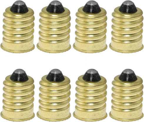 E14 to E12 Adapter SQXBK, 8PCS Gold European Base to Candelabra Screw Lamp Adapter