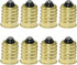 E14 to E12 Adapter SQXBK, 8PCS Gold European Base to Candelabra Screw Lamp Adapter