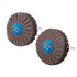 uxcell Abrasive Cloth Flap Wheel Sanding Star Set, 1/4-Inch Shank 80 Grit & 120 Grit for Woodworking
