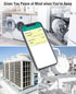 MOCREO SW2 95dB Water Leak Detector Sensor with Alarm, No Subscription Fee, Home Wireless Flood Monitor for Basement