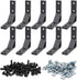 10Sets 78x78mm Black 2020 Aluminum Extrusion Connector Bracket for 2020 Series, 10Pcs Heavy Duty Corner Brackets