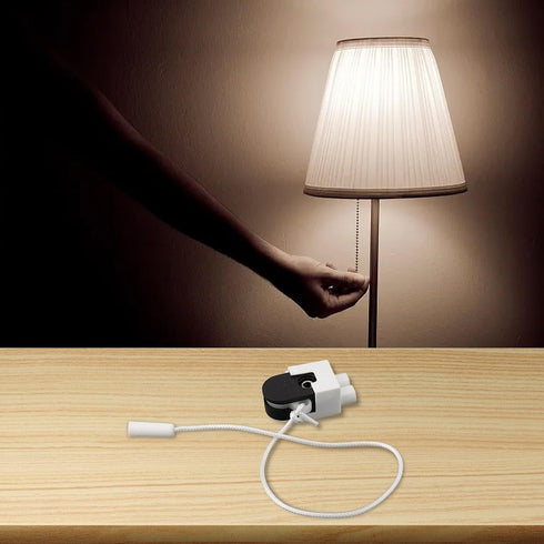 HanOaki Practical Rotating Pull Cord Switch Designed for Table and Floor Lamps Simplifies Lighting Management