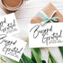 Pink Pixie Studio 50 (4" 6" Large Beyond Grateful Thank You For Your Order Card Inserts, Customer Appreciation Notes