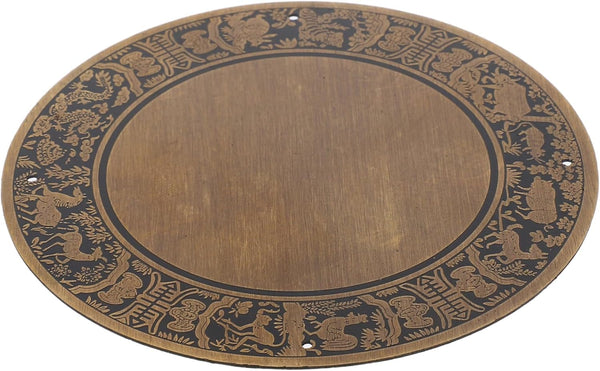 Generic Antique Zodiac Style Storage Bench Faceplate Multifunctional Console Table Plate for Cabinets