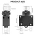 15Amp Circuit Breakers Thermal Overload Switch Protector 88 Series Manual Push Button Reset with Quick Connect