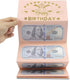 HOMANGA Pink Rose Gold Birthday Money Envelope for Cash Gifts, Surprise Cash Holder for Women, Kids, Girls