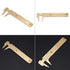 Double Scale Vernier Calipers: Brass Sliding Gauge for Measuring Jewelry (100mm)
