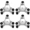 Yopay 4 Pack Steel Tri-Dolly, 200 lbs Load Capacity 3 Wheel Mover
