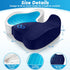 Seat Cushion, Chair Cushions, Office Chair Cushions, Anti-Slip Bottom & Removable Cover Tailbone Pain Relief Cushion, Memory Foam Seat Cushion for Office, Wheelchair, Car (Blue) by CushyOasis