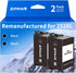 ZIPRINT Remanufactured Ink Cartridge Replacement for Epson 252XL, 2-Pack for Workforce Printers