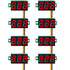 8Pcs Red 0.36 Inch DC LED Voltage Display Voltmeter, Digital DC Meter Head for Variable Power Display