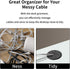 Desk Grommet 2 Inch 2PCS Flexible Desk Hole Cover for Cables, Desktop Equipment Wiring Management Cord Hole Cover for