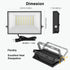 40W Outdoor,4000lm 6500K IP66 2 Pack Onforu Flood Lights Bright LED Work Light with Plug, Daylight White LED Flood
