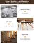 8inch ,56 -3 7 Indoor,1800mah Dimmable Rechargeable under cabinet lighting LED Color& Levels Motion Sensor Light