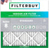 Filterbuy 20x20x1 Air Filter MERV 8 Dust Defense (1-Pack), Pleated HVAC AC Furnace Replacement Filter (Actual Size: