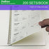 DeBiao 2-Part 7-5/8" 11" 200 Sets 4 (1 Packs) Money and Rent Receipt Book Carbonless x Spiral Bound per Book Receipts
