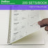 DeBiao 2-Part 7-5/8" 11" 200 Sets 4 (2 Packs) Money and Rent Receipt Book Carbonless x Spiral Bound per Book Receipts