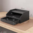 Ballucci Desk Organizer with Drawer, 3 Tier Paper, Office Supplies and File Organizer for Desktop - Black